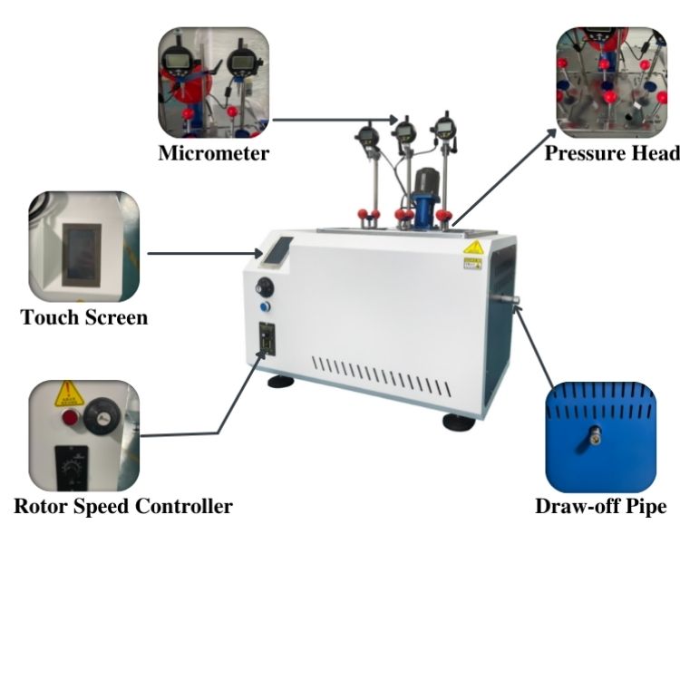 Touch Screen 4 Stations HDT Vicat Apparatus